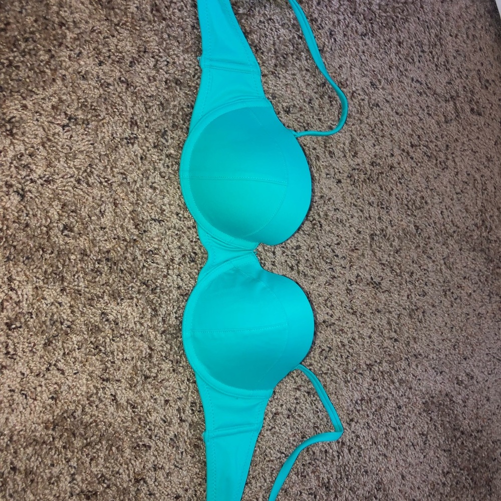 Turquoise swim suit top